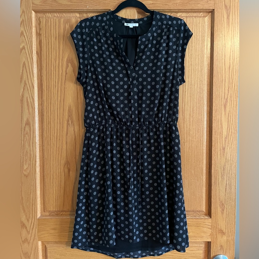 DR2 Blue and White Sleeveless Sundress with Mandarin Collar